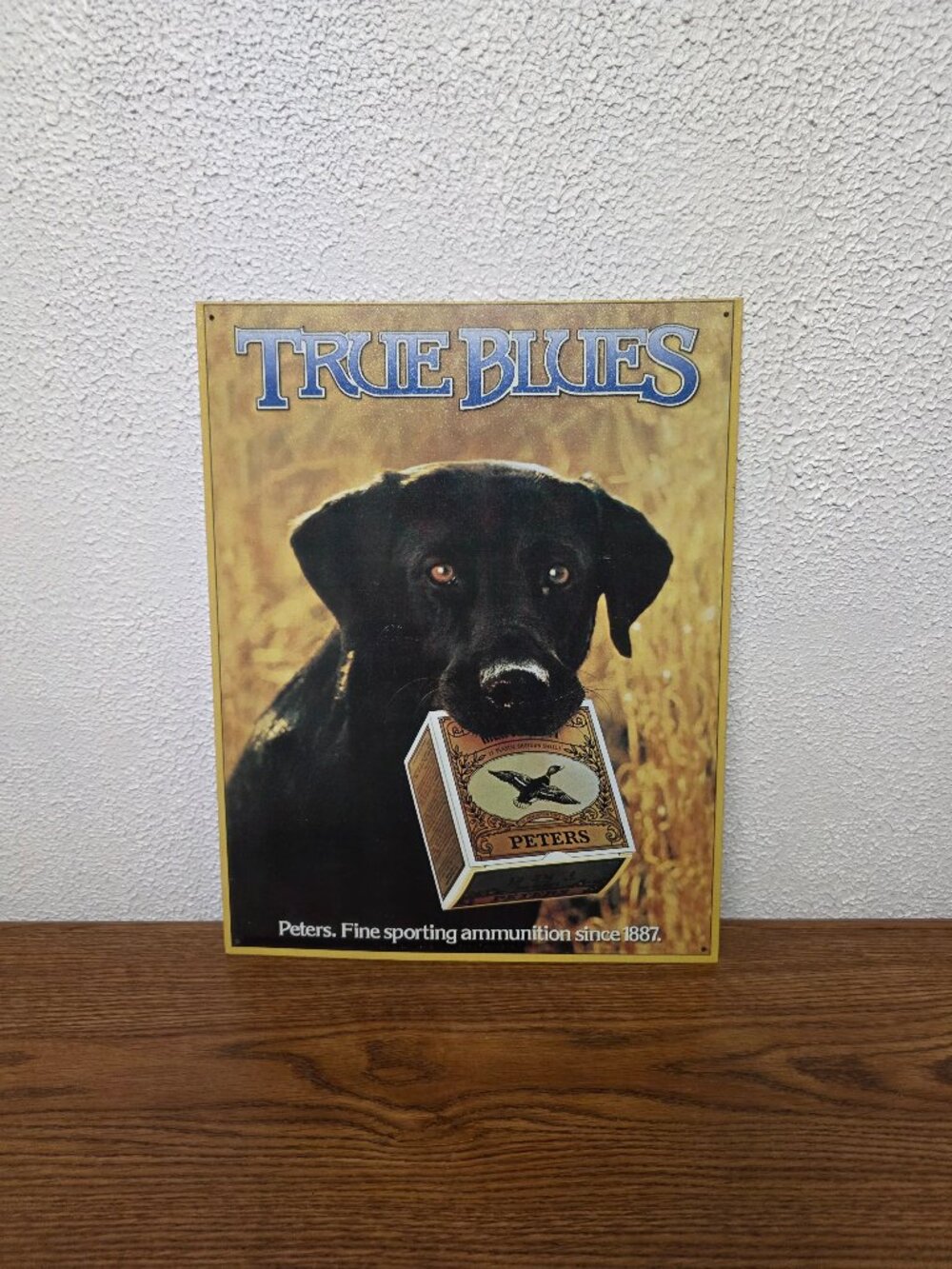 Home Decor - Tin Sign - True Blues Sporting Ammunition 12.5" x 16"